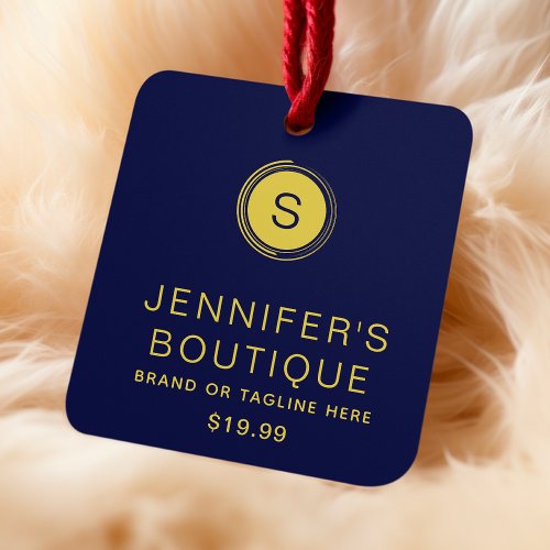 Clothing Tags Small Business Blue Gold