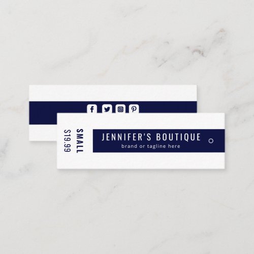 Clothing Tags Small Business Blue White Price Tags