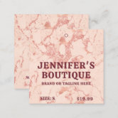 Clothing Tags Small Business Elegant Luxury Marble
