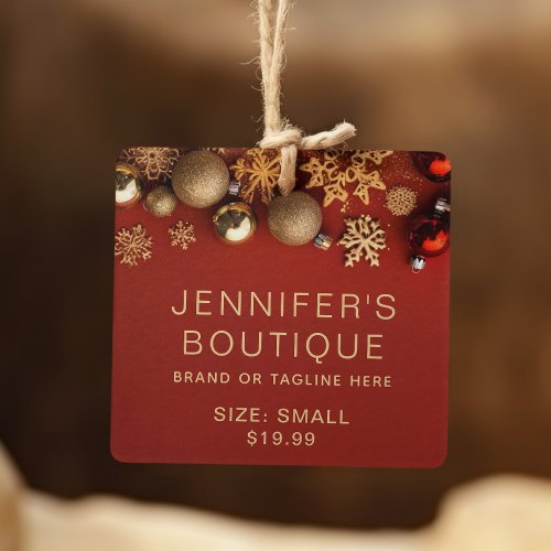 Clothing Tags Small Business Festive Christmas