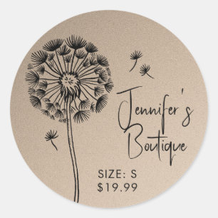 Clothing Tags Small Business Floral Price