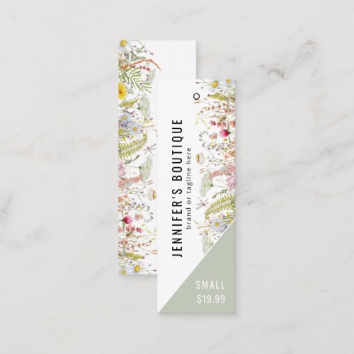 Clothing Tags Small Business Floral Price Tag