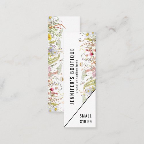 Clothing Tags Small Business Floral Price Tag