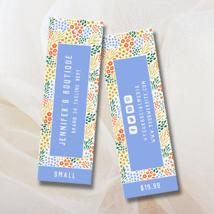 Clothing Tags Small Business Floral Price Tag