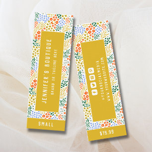 Clothing Tags Small Business Floral Price Tag