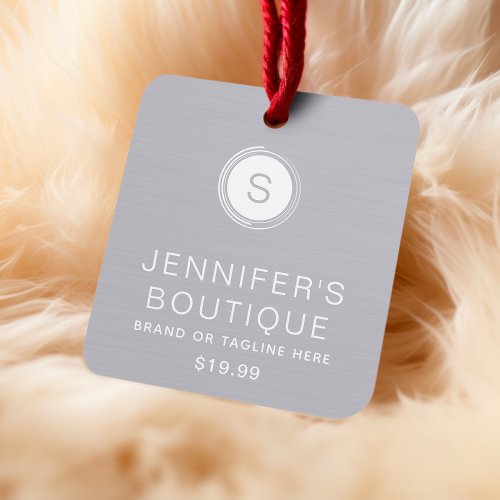 Clothing Tags Small Business Gray White