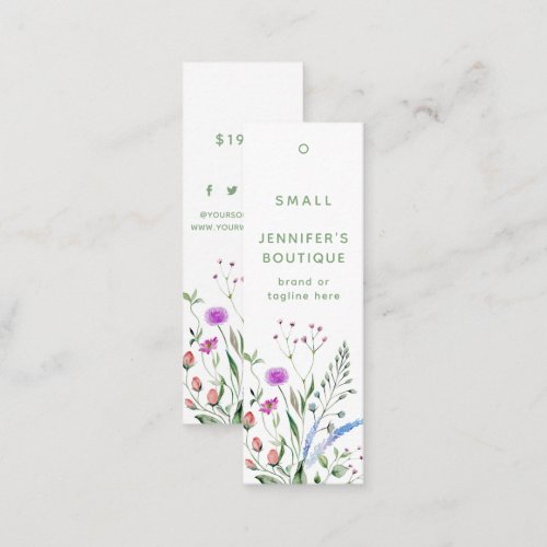Clothing Tags Small Business Luxury Floral