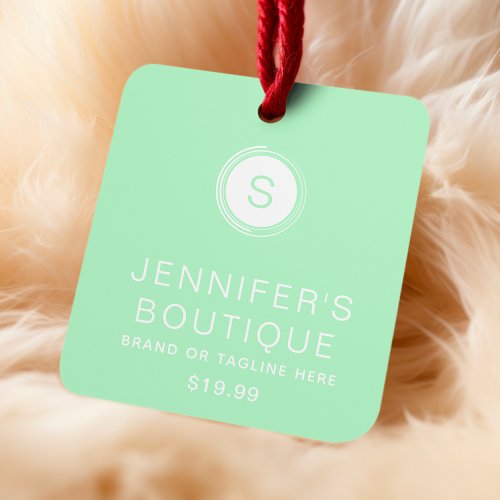 Clothing Tags Small Business Mint Green White