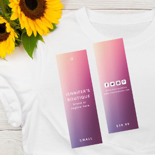 Clothing Tags Small Business Modern Abstract Price