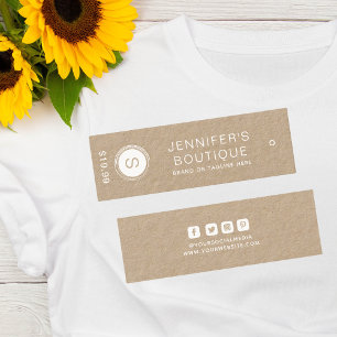 Clothing Tags Small Business Natural White