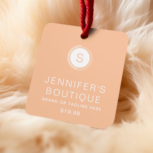 Clothing Tags Small Business Orange White