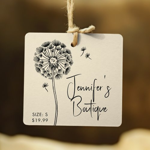 Clothing Tags Small Business Peach Floral Price
