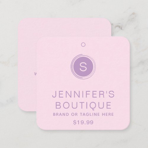 Clothing Tags Small Business Pink Lilac