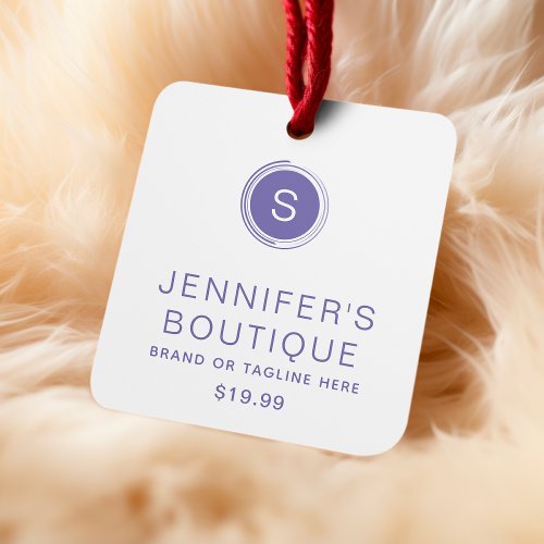 Clothing Tags Small Business Purple White