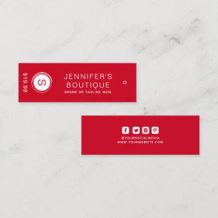 Clothing Tags Small Business Red Price Tags