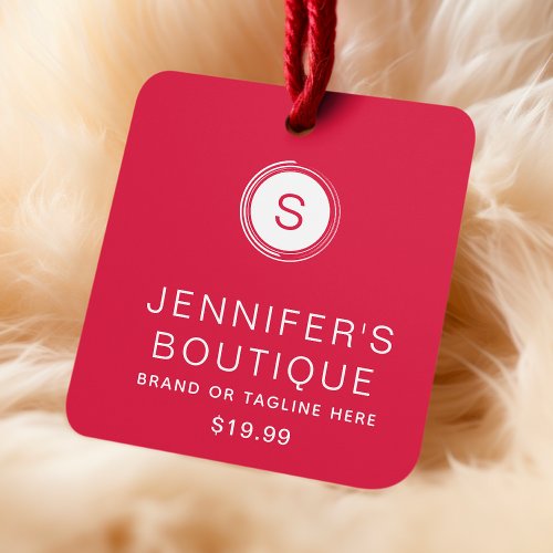 Clothing Tags Small Business Red White