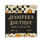 Clothing Tags Small Business Retro Groovy Daisy