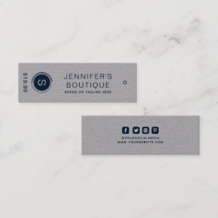 Clothing Tags Small Business Silver
