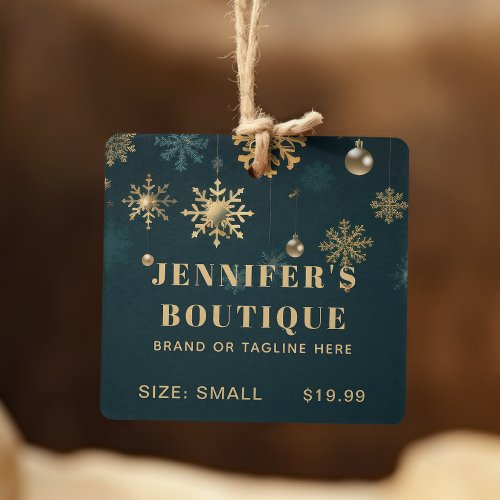 Clothing Tags Small Business Snowflake Christmas
