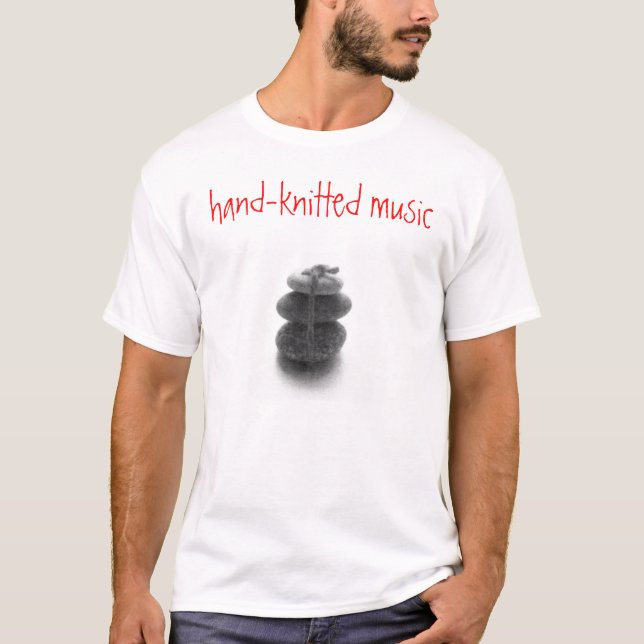 Clothing with the "hand-knitted music" logo  T-Shirt (Front)