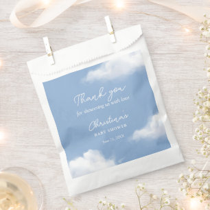 Cloud 9 Baby Shower Blue Favor Bag