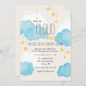 Cloud 9 Baby Shower Invitation (Front/Back)