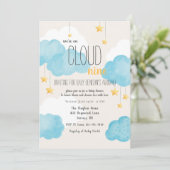 Cloud 9 Baby Shower Invitation (Standing Front)