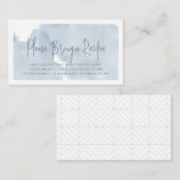 Cloud 9 Blue Sky Bridal Shower Recipe Request