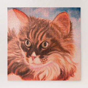 Cloud 9 Cat Jigsaw Puzzle
