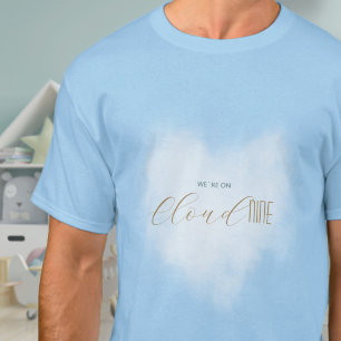Cloud 9 Celestial Blue Baby Shower Dad Family T-Shirt