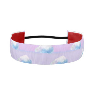 Cloud 9 Cloudy Purple and Blue Athletic Headband