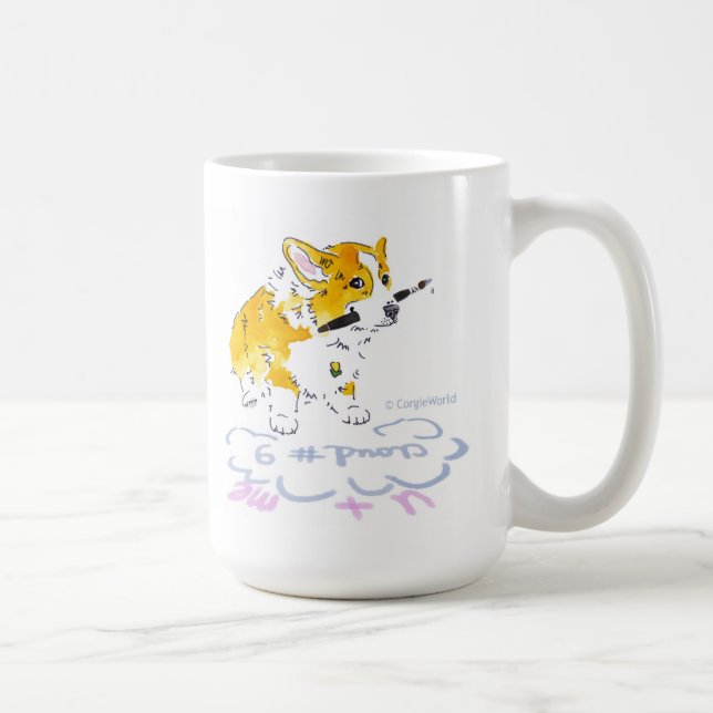 Cloud 9 Corgi Mug (Right)