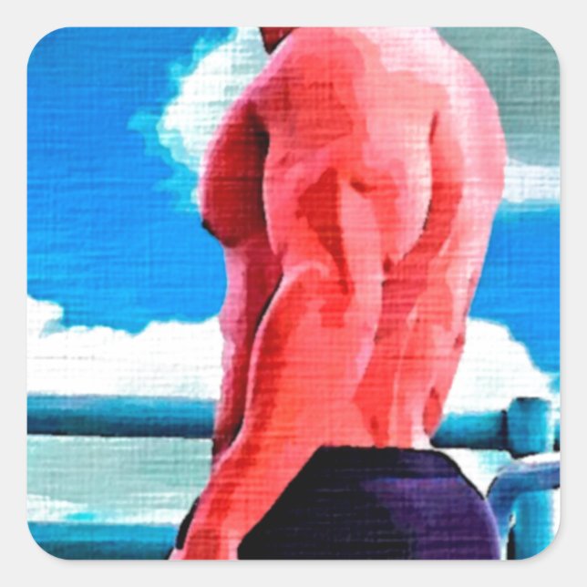 Cloud 9 Hunk Square Sticker (Front)