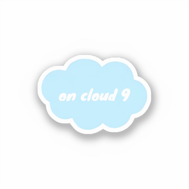 Cloud 9 sticker (Front)