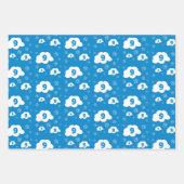 Cloud 9 Wrapping Paper Flat Sheet Set of 3 (Front)