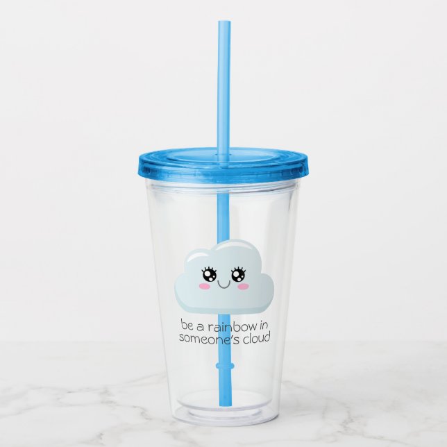 Cloud Acrylic Tumbler (Front)