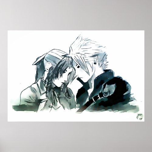 Cloud and Aerith Poster