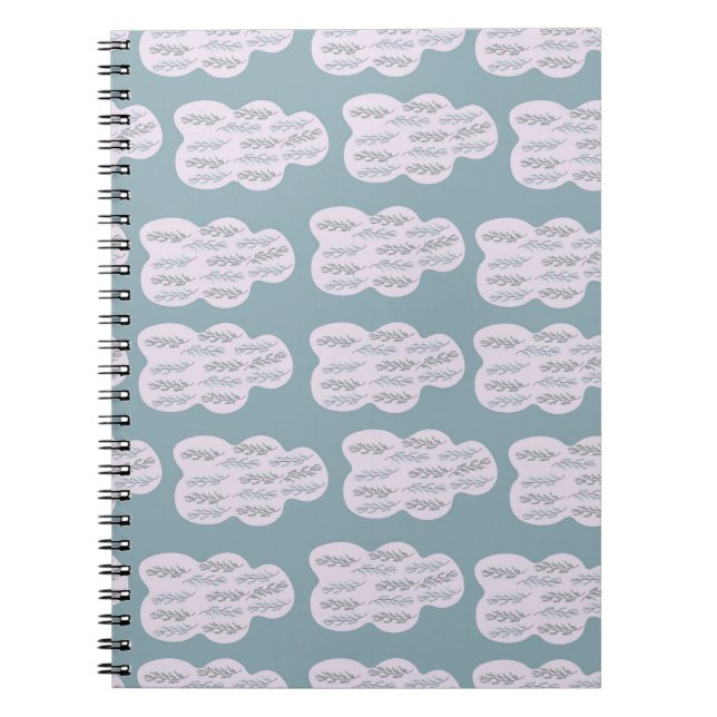 cloud and branch pattern notebook (Front)