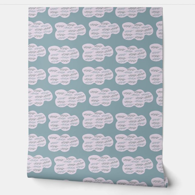 cloud and branch pattern wallpaper  (Unrolling)