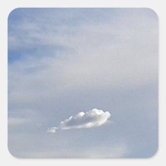 Cloud And Cloud Square Sticker