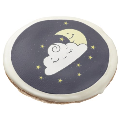 Cloud and Moon Sugar Cookie
