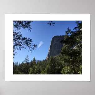 Cloud and Rock Yosemite Green Color Photography Poster