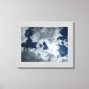 Cloud and Sun #4 Stretched Canvas Print