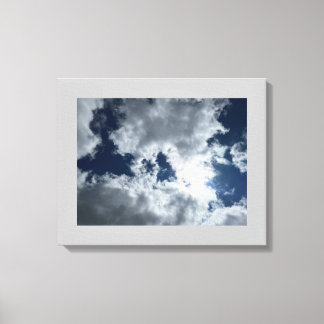 Cloud and Sun #4 Stretched Canvas Print