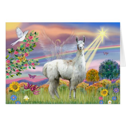 Cloud Angel and Llama Cards (Front Horizontal)