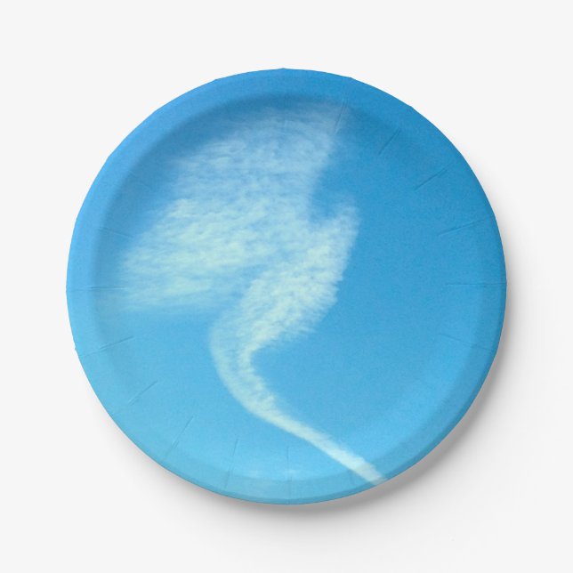 Cloud Angel Appears Paper Plates (Front)