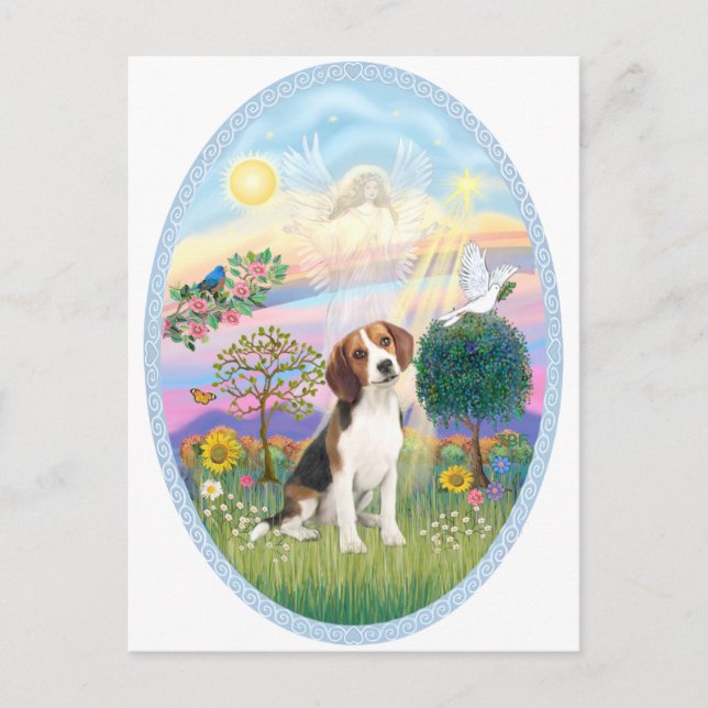 Cloud Angel - Beagle1 Postcard (Front)