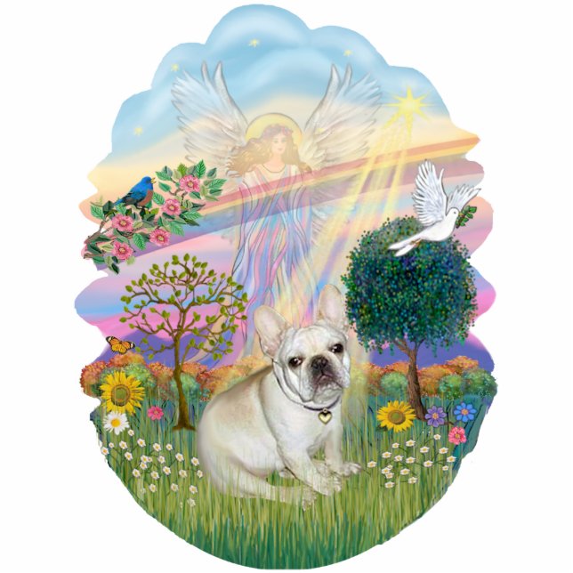 Cloud Angel - French Bulldog 1 Statuette (Front)