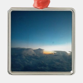 cloud birds metal ornament