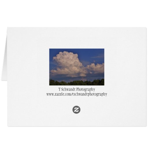 Cloud Blank Card (Back Horizontal)
